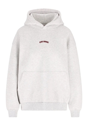 Giada Benincasa Ciao Amore embroidered hoodie - Grey