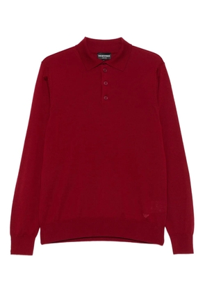 Emporio Armani long-sleeve polo shirt - Red