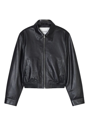 Closed cropped jacket - Black