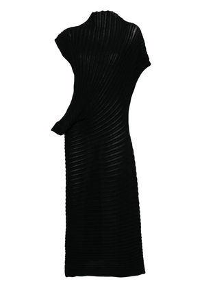 Issey Miyake Stream midi dress - Black