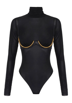 Elisabetta Franchi long sleeve bodysuit - Black