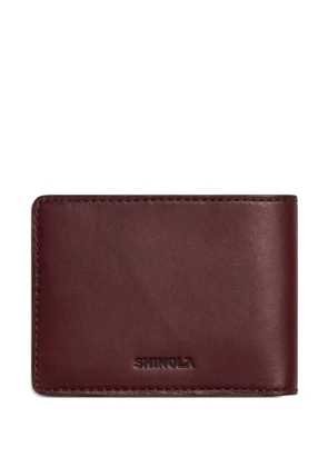Shinola leather cardholder wallet - Red