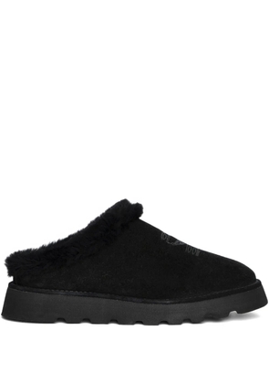 Zadig&Voltaire embroidered shearling mules - Black