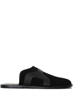 Osklen suede slippers - Black