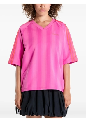 adidas striped short-sleeved jersey - Pink