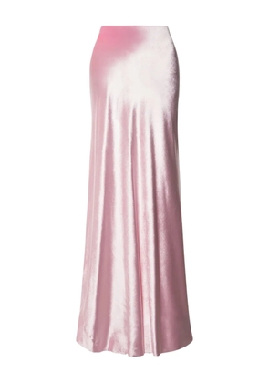 Alberta Ferretti satin maxi skirt - Pink