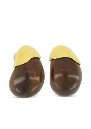 Lizzie Fortunato wood earrings - Brown