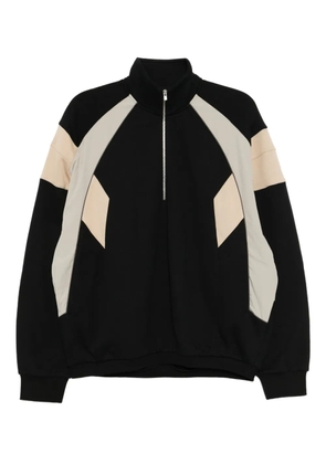 CROQUIS biker pullover sweatshirt - Black