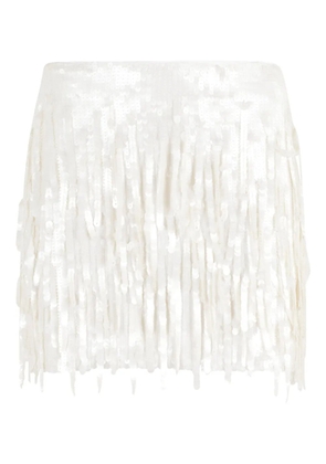 STAUD Supernova fringe skirt - Neutrals