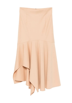 Alberta Ferretti ruffled midi skirt - Neutrals