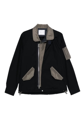 sacai Oxford nylon cotton jacket - Blue