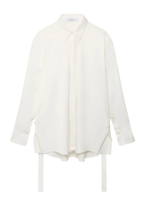 Another Tomorrow button-detail shirt - White