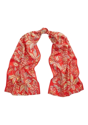 Lauren Ralph Lauren floral-print silk scarf - Orange
