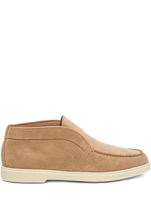 Santoni suede ankle boots - Brown