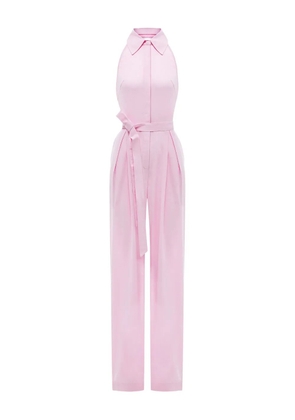 ANNAFOXY halterneck design jumpsuit - Pink