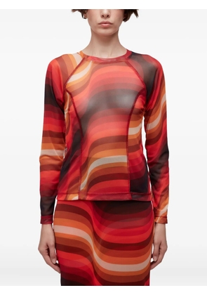 Osklen long-sleeved top - Red