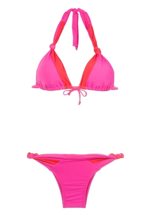 Amir Slama panelled bikini set - Pink
