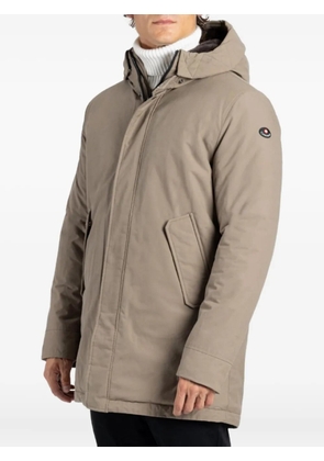 Canadiens hooded flap-pocket jacket - Neutrals