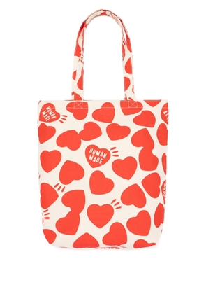 Human Made heart-print reversible tote bag - Red