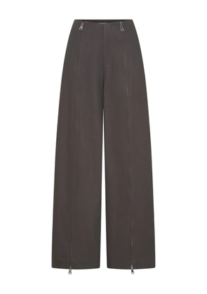 Nicholas Amalia zip-detail trousers - Brown