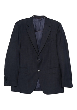 Canali checked suit - Blue