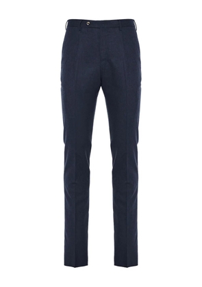 PT Torino textured wool trousers - Blue