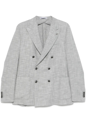 Tagliatore mélange-effect blazer - Grey