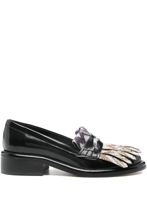 Missoni 40mm zigzag loafers - Black