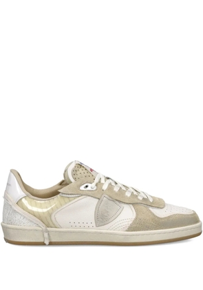 Philippe Model Paris leather panelled sneakers - Neutrals