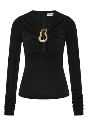 Rebecca Vallance Mischa cutout clasp top - Black