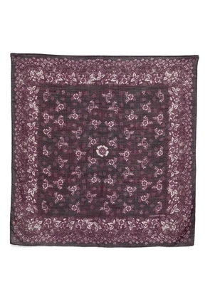 Massimo Alba floral bandana - Purple
