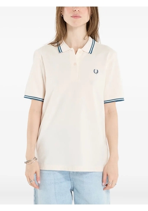 Fred Perry striped-trim polo shirt - Neutrals
