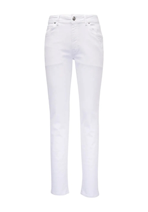 BARMAS logo-patch trousers - White