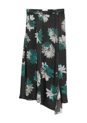 Christian Wijnants Sobat floral slit skirt - Black