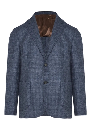 Barba single-breasted blazer - Blue