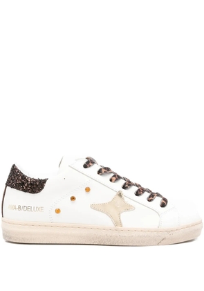 Ama Brand glitter-panel sneakers - White