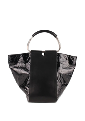 Stée Neo leather top-handle tote bag - Black
