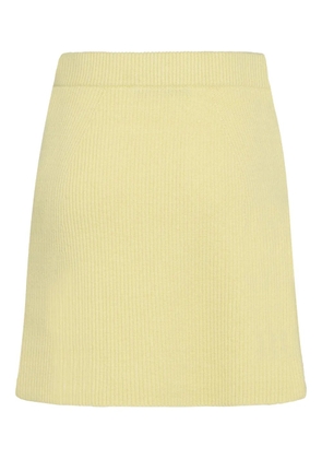 Tela ribbed-knit mini skirt - Yellow