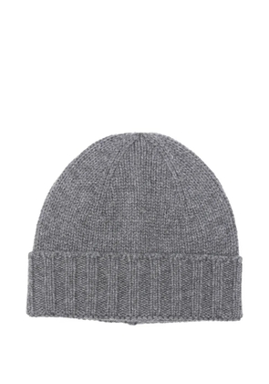 GIUUNO ribbed-brim beanie - Grey