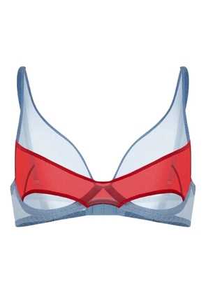 Zhilyova The Asteria mesh-panelled bra - Blue