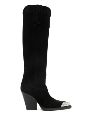 Paris Texas El dorado metal toe 90mm boots - Black