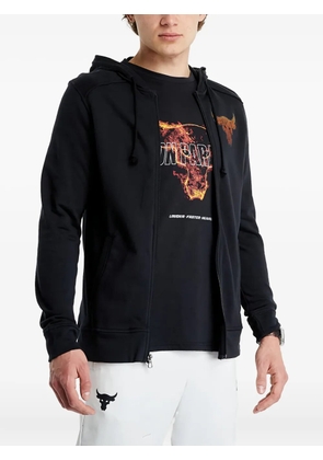 Under Armour Project Rock bull-graphic zip hoodie - Black