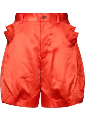 Noir Kei Ninomiya flap-pocket detailing shorts - Red