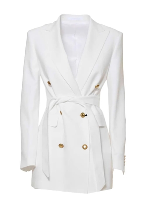 Tagliatore belted blazer - White