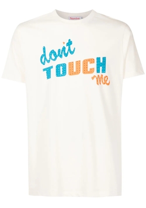 Amir Slama graphic-print cotton T-shirt - Neutrals