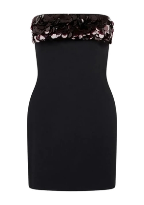 David Koma sequin-embellished strapless mini dress - Black