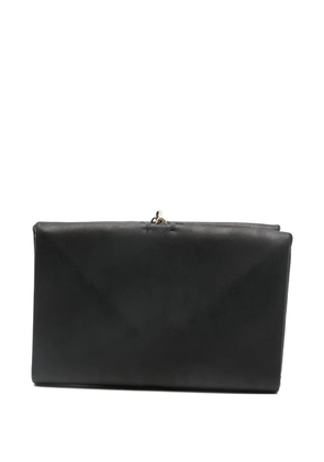 Ma+ leather flap cardholder - Black