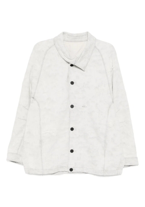 CROQUIS distressed shirt jacket - Blue