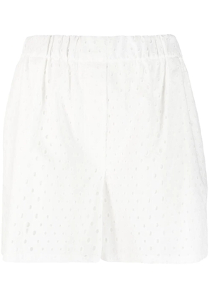 Kenzo broderie anglaise cotton shorts - White