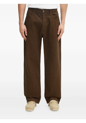 NO PROBLEMO striped-pattern jeans - Brown
